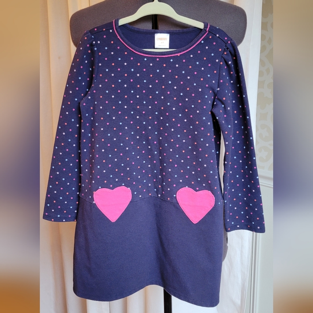 Gymboree 5T Heart Pocket Knit Dress